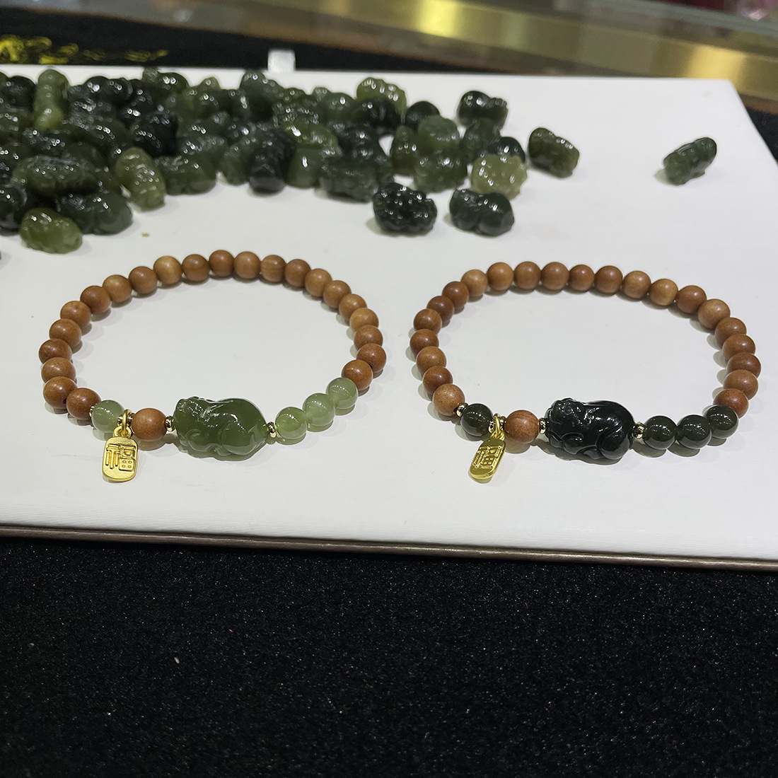 沉香6mm手串手链貔貅国风款小众设计感复古男女文玩念珠佛珠批发详情2