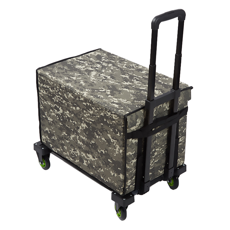 Wholesale manufacturer of folding shopping carts, outdoor 60L large-capacity shopping carts, and dual-purpose folding carts Item Picture