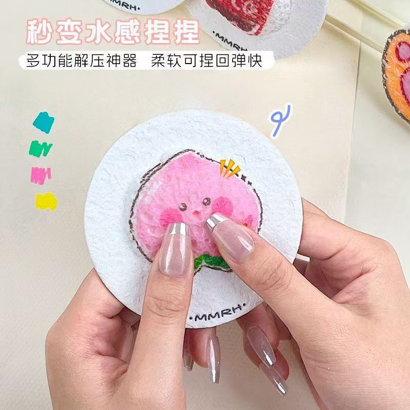 Thanksgiving cute dishwashing sponge, wood pulp cotton, kitchen dishwashing wonder, dishwashing sponge block, scouring pad, magic wipe Specification image