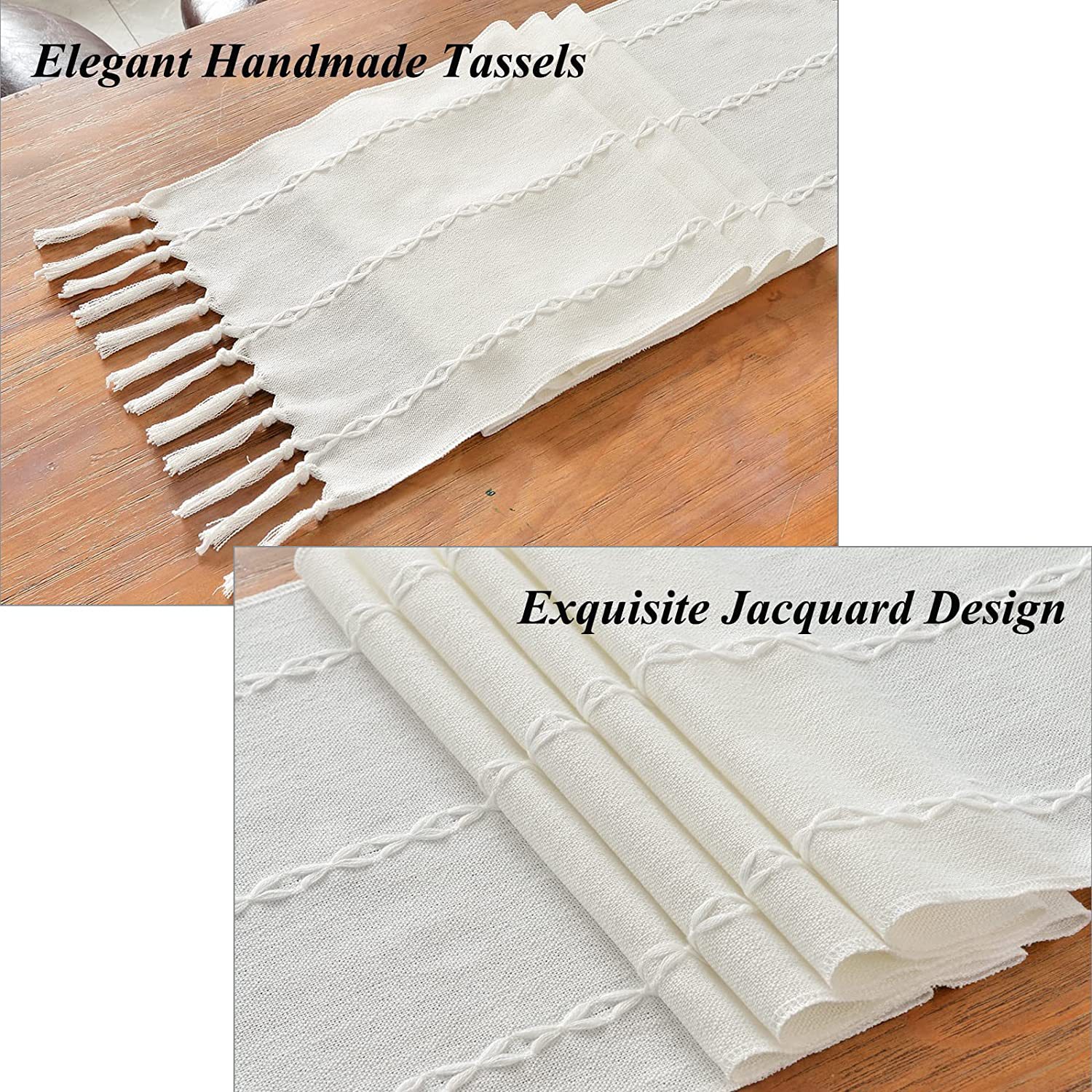 Amazon cross-border handcrafted tassel table flags, embroidered rural linen woven American-style tabletop decorations, long tablecloths Application Scenario