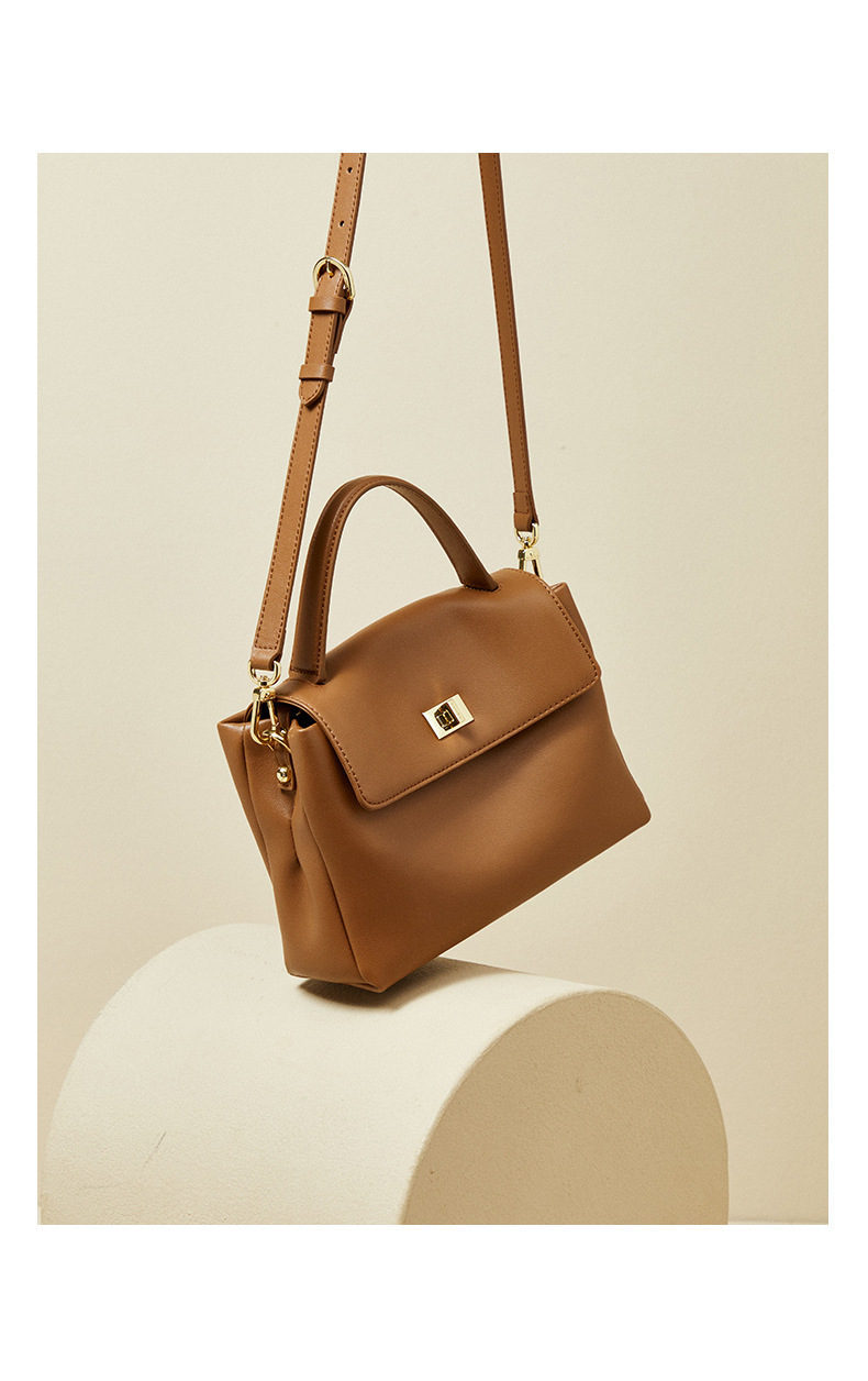 2025春夏新款头层牛皮通勤手提单肩复古简约大容量女包箱包皮具男士包袋详情26