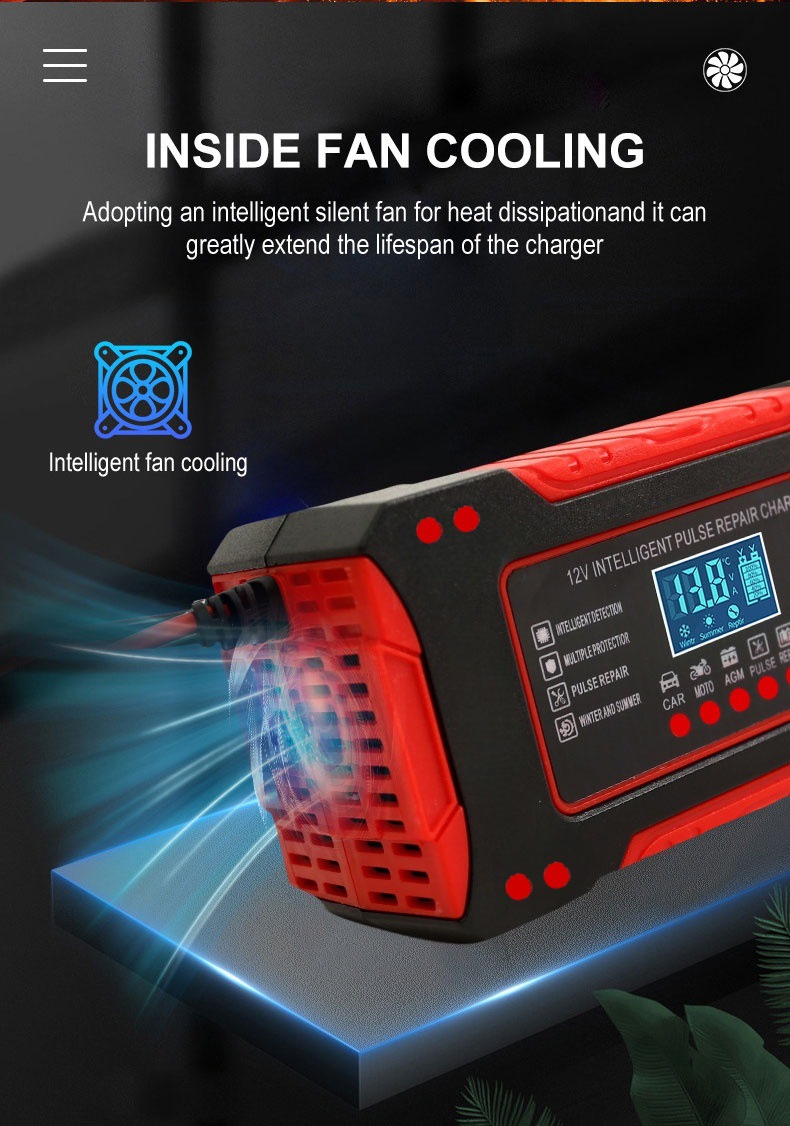 12V充电器 汽车电瓶充电器 摩托车电瓶充电器 12V6A电池充电器详情12