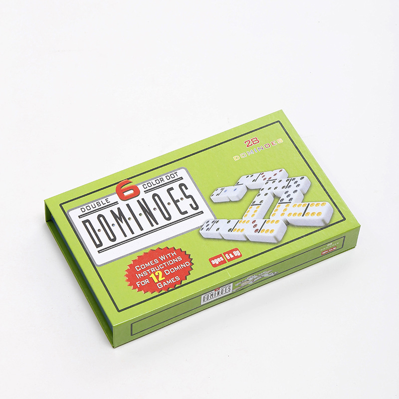 Cross-border dominoes, domino games, dominoes, cards, chess cards, white dominoes supply Specification image