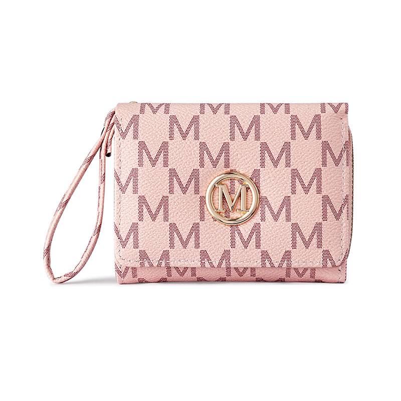 This is a new cross-border short women's wallet with a 30% discount zipper coin purse. It is simple and fashionable with an old pattern card bag Item Picture