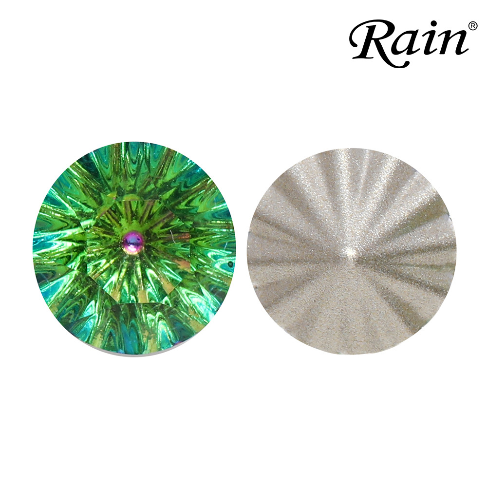 Wholesale of new simple DIY jewelry accessories from the manufacturer, including silver-plated pointed-bottom glass diamonds with gemstones Item Picture