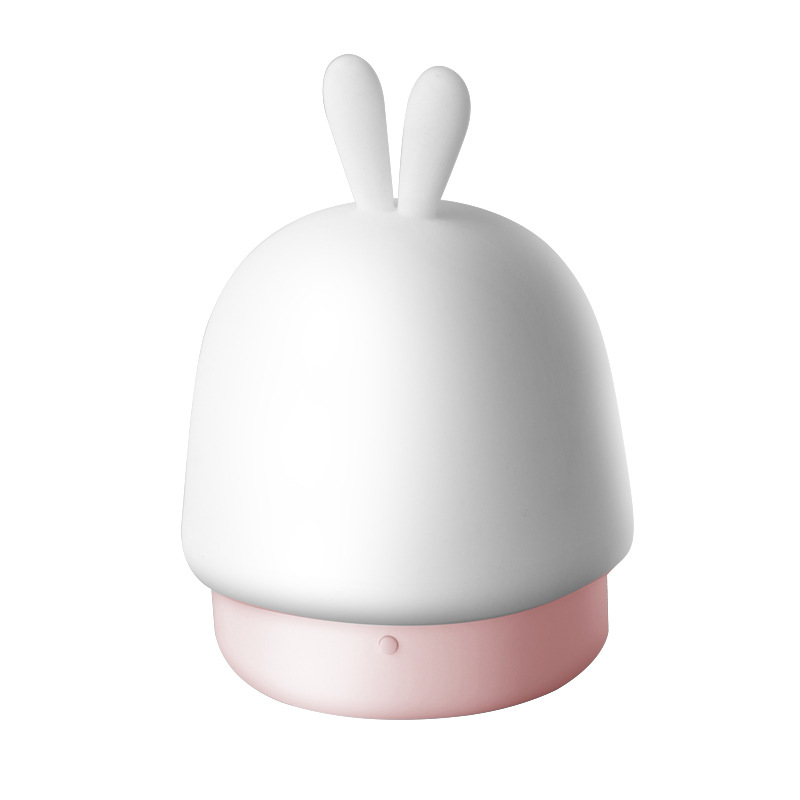 New Year Rabbit Night light, rechargeable silicone patting light, sleep baby and mother lamp, creative rabbit desk lamp gift wholesale Item Picture