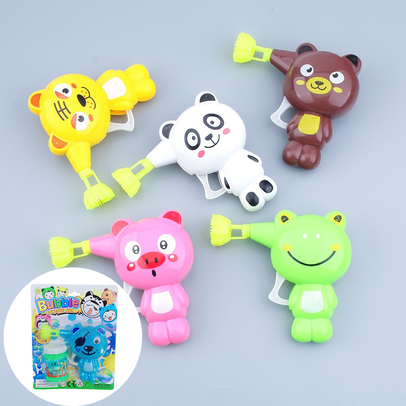 Bubble Blowing Machine Outdoor Manual Inertia Children's Cartoon Bubble Gun Machine Play Bubble Water Kindergarten Small Gift Foreign Trade details Picture