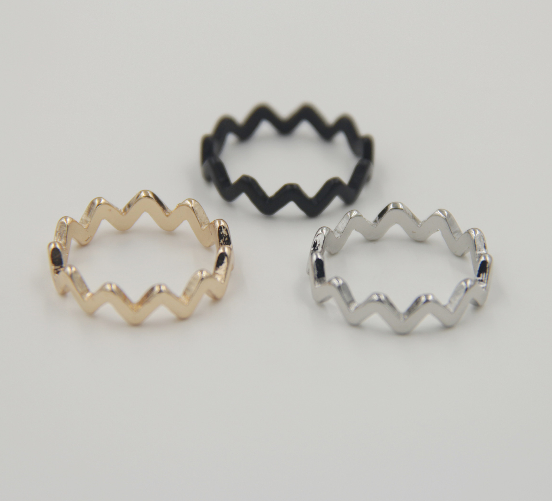 Simple and fashionable joint women's ring and tail ring from Japan and South Korea details Picture