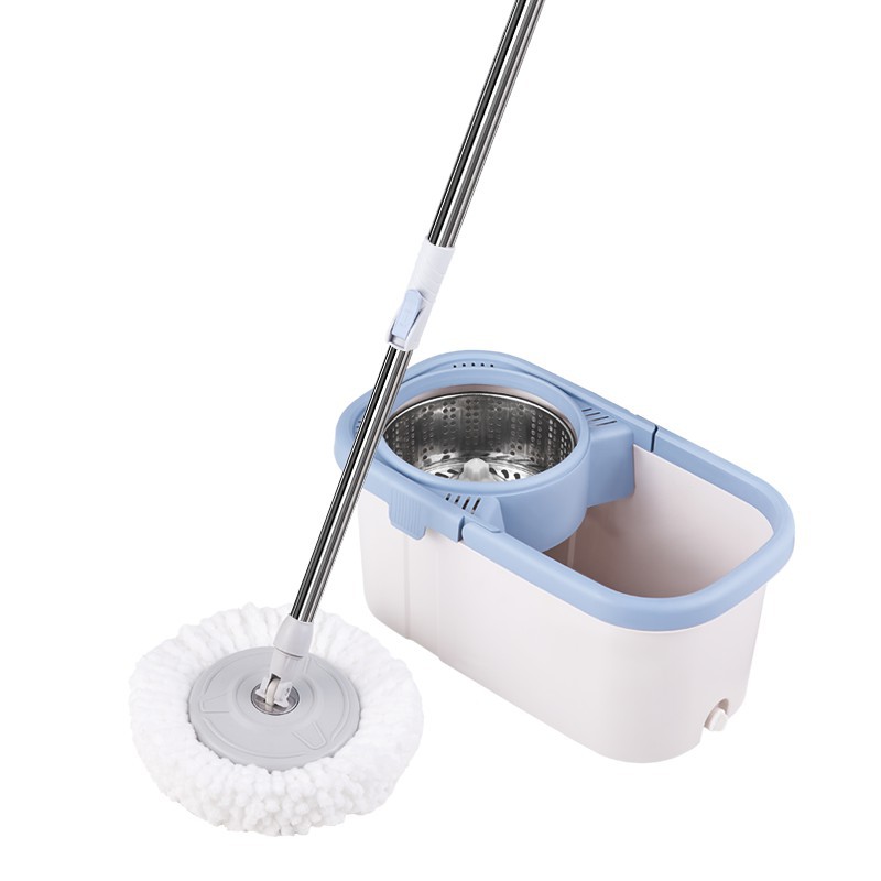 Household Hands-Free Household Rotary Mop Double Drive Mop Bucket Absorbent Mop Lazy Mop Dry And Wet Item Picture
