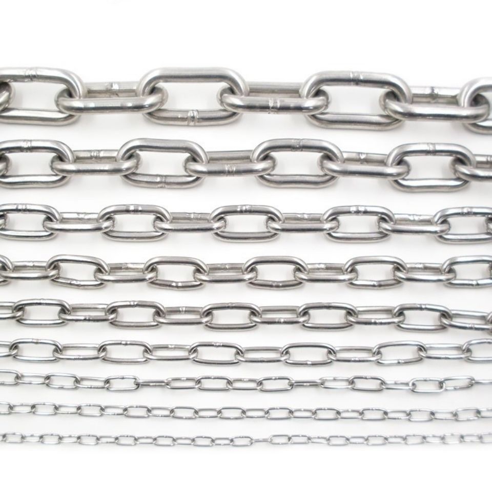 304 stainless steel chain, iron chain, pendant lamp, clothes drying guardrail, swing chain, M1 2 3 4 5 6 8, 10mm thick