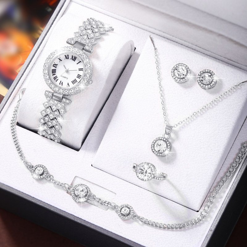 Best-selling women's watches for export, four-piece set of women's watches, fashionable quartz watches for ladies without boxes Specification image