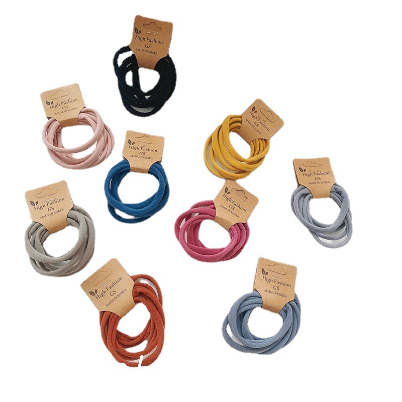 Korean Version Of Seamless Candy Color Basic Hair Circle Seamless Hair Rope Elastic Head Rope Hair Band Hair Accessories Woman Item Picture