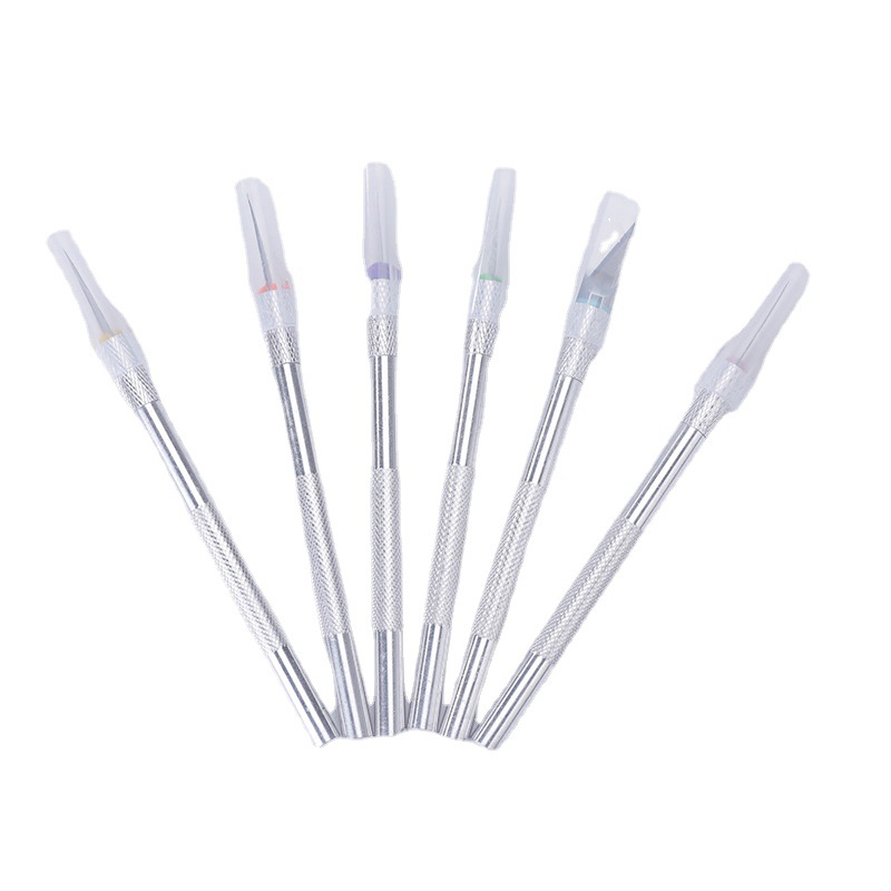 铝制塑料夹头刻刀优惠款现货批发工厂发铝杆笔刀6色发货可加logo详情图1