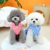 Pet clothing autumn and winter new collection: Teddy cotton skirt, Pomeranian small dog clothes, dog clothes, cat, All Heart Dot cotton clothes details Picture