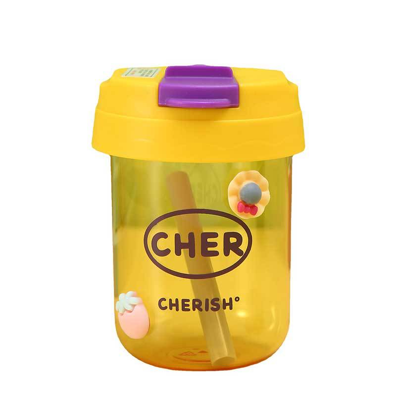 Net Red Ton Ton Bucket Summer Plastic Ton Ton Cup Sports Cup Student Portable Straw Cup Straight Drink Plastic Cup Wholesale Item Picture