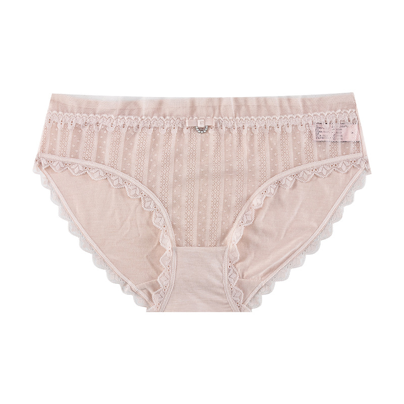 Cross-Border Supply Light Sexy Women's Underwear Hollow Lace Underwear Women's Design Sense Low Waist Briefs Women Cotton Crotch Item Picture