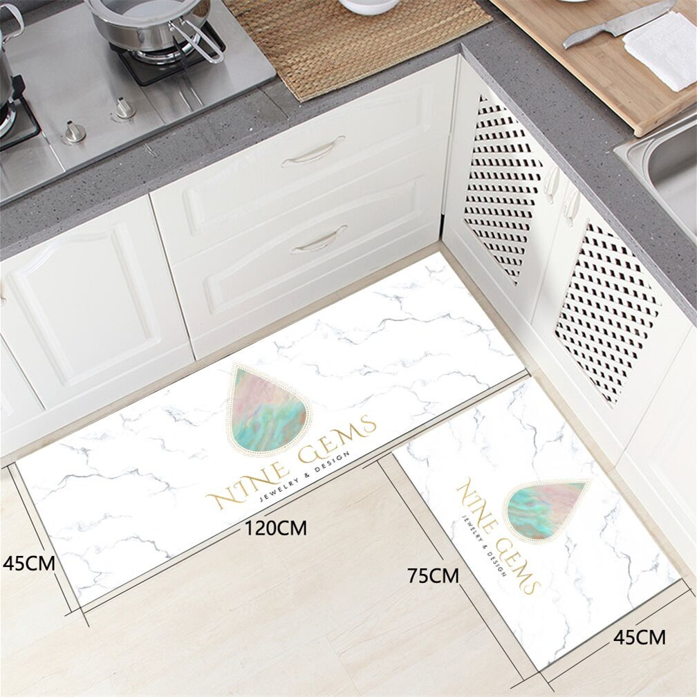 Foreign trade hot PVC leather kitchen mat home living room bedroom kitchen mat pattern variety welcome to the picture thumbnail