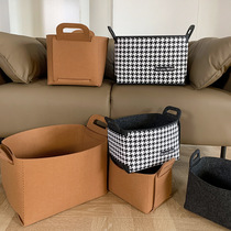 Face mask desktop felt organizer basket washable unscented clothes socks closet organizer Foldable car organizer basket