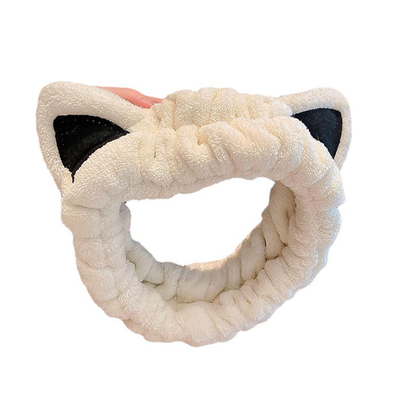 Korean Version Of Hair Band Face Cat Ears Cute Wash Hair Band Network Red Ins Hair Cover Mask Headband Women's Hair Item Picture