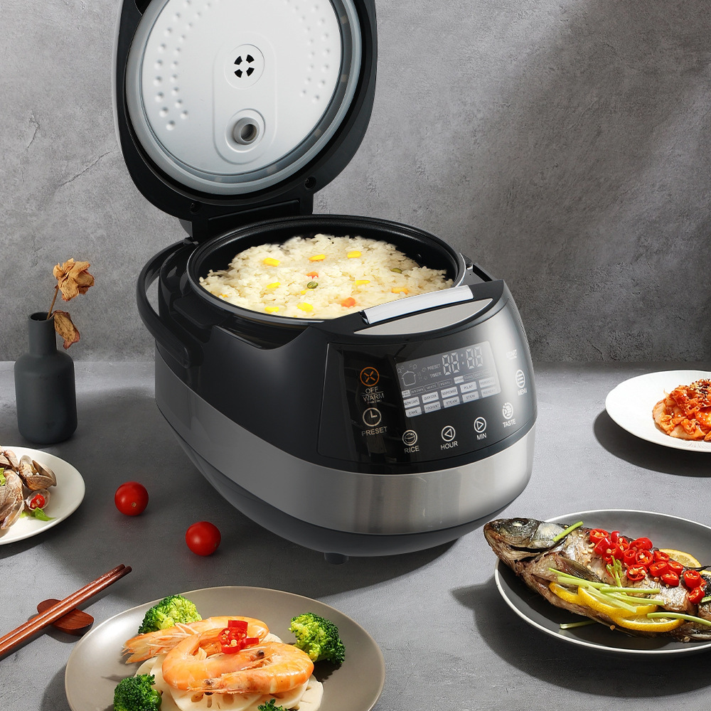 winningstar Cross-border 1.8L anti-dry-burning dual-temperature control rice cooker with multi-functional touch screen for cooking, stewing meat and making soup details Picture