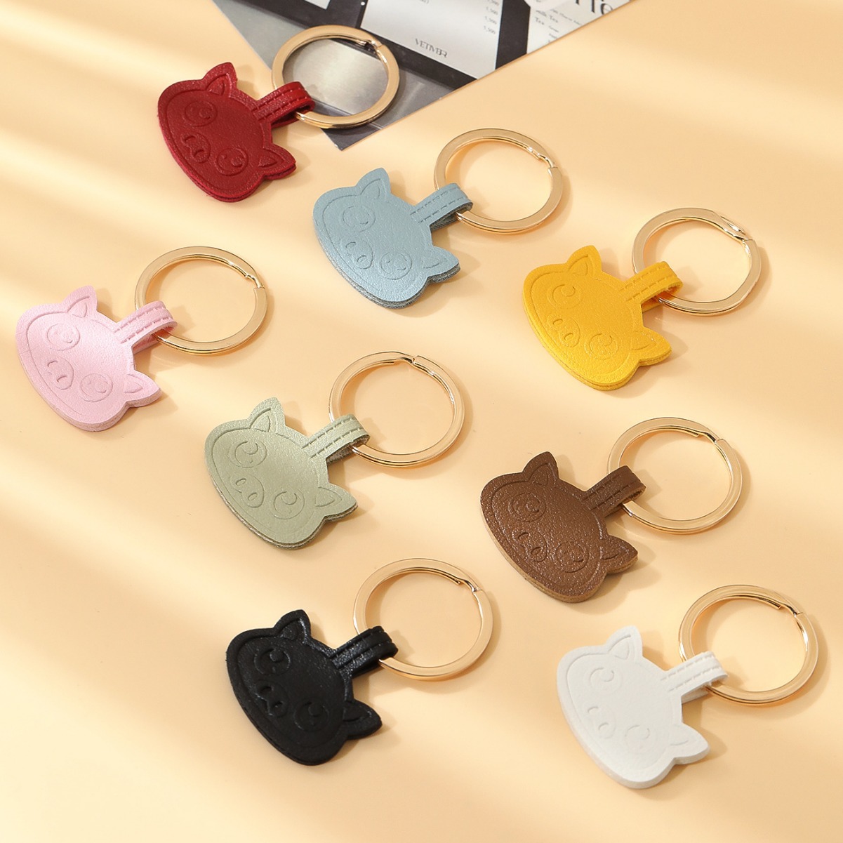 男女通用小猪钥匙扣便宜简约包包挂件汽车ins小众装饰品礼