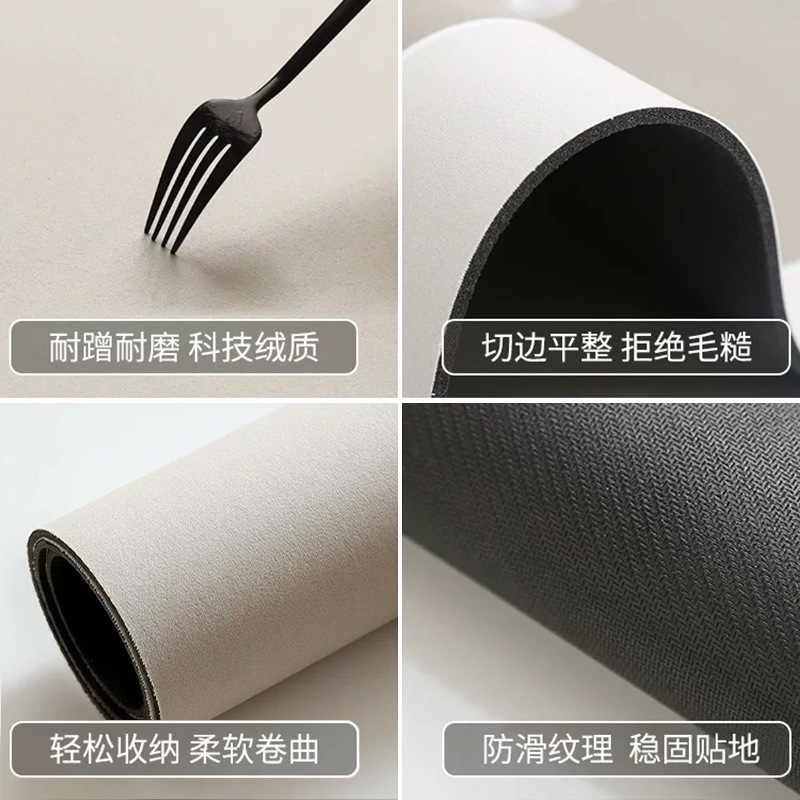 Retro Cream Wind Diatom Mud Absorbent Quick-Drying Bathroom Mat Bathroom Mat Non-Slip Bath Mat Bath Mat Application Scenario