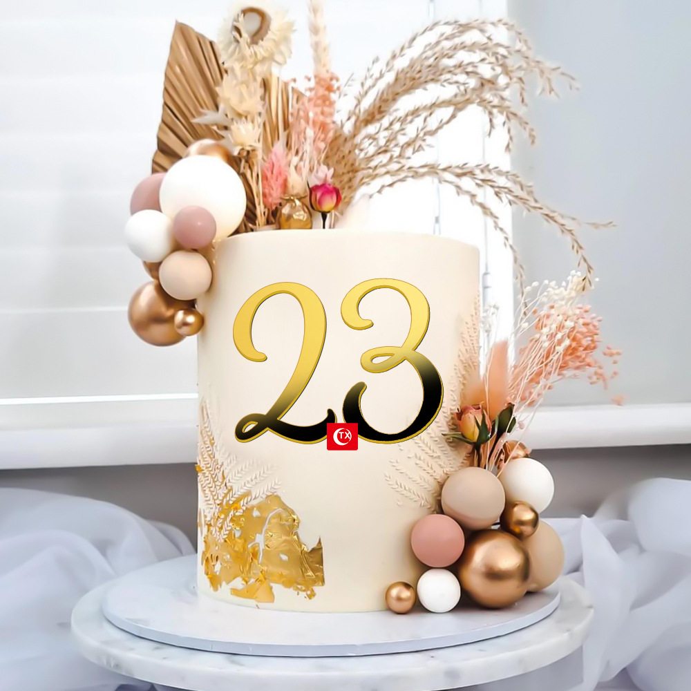Cross-border acrylic 0-9 digital combination cake insert factory direct sales, baking insert, cake decoration and display items wholesale
