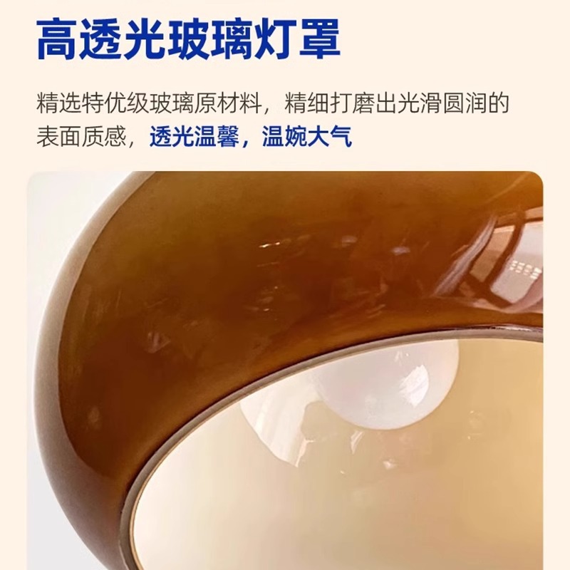 Vintage restaurant light packs, Haus glass and solid wood chandeliers, French retro island counter bar table lights, Japanese bedroom lights Application Scenario