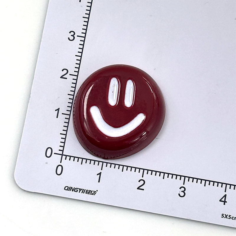 High-end red series bow smiling face diy accessories, Crocs, hair accessories, phone cases, handcrafted materials Specification image
