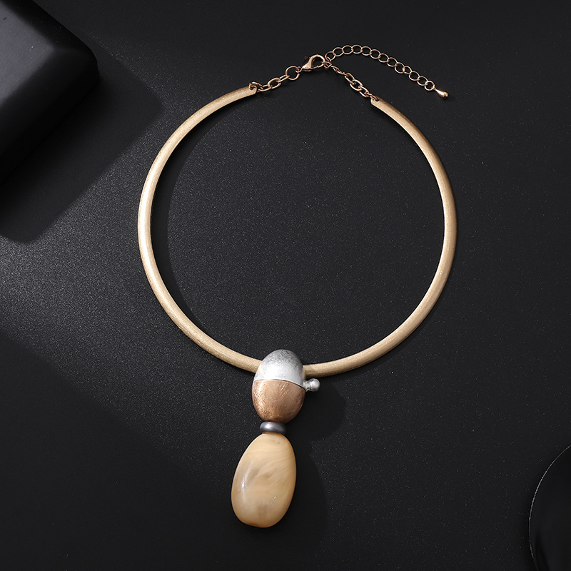 Amazon Cross-border exclusive best-selling original, personalized and exquisite geometric alloy pendant, simple and versatile necklace for women