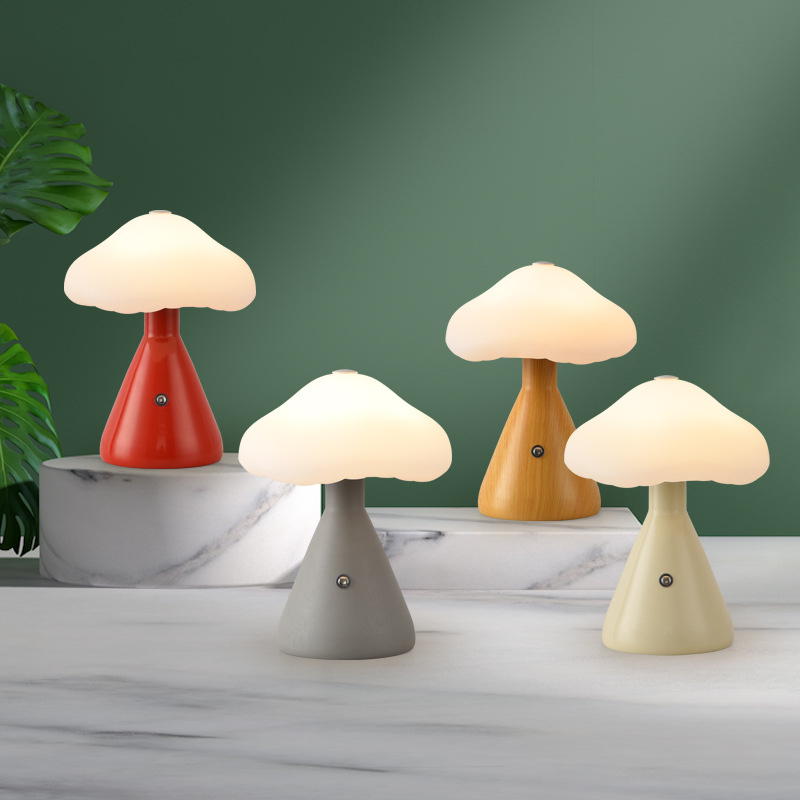 Mushroom lamp, bar lamp, camping lamp, creative touch charging lamp, atmosphere bedside, bedroom night light Specification image