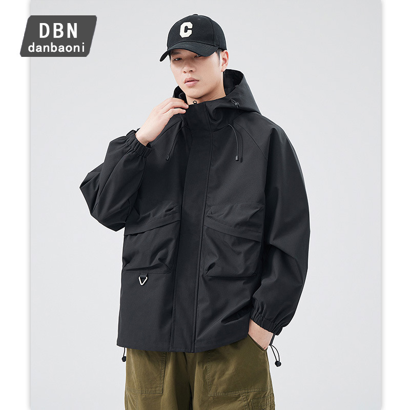 丹保尼|山系连帽登山服外套男士美式工装夹克休闲冲锋衣春秋季款