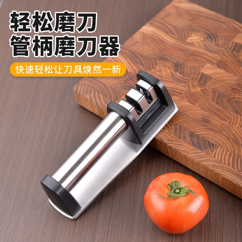 跨境新款磨刀器开刃工具厨房厨师家用快速磨刀工具专用磨具磨菜刀