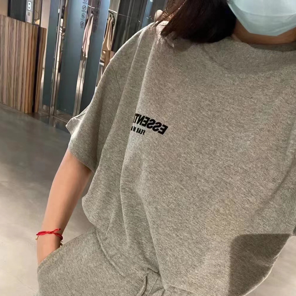 FOG复线ESSENTIALSZONE第八季植绒字宽松大码OS短袖T恤男高街潮牌详情33