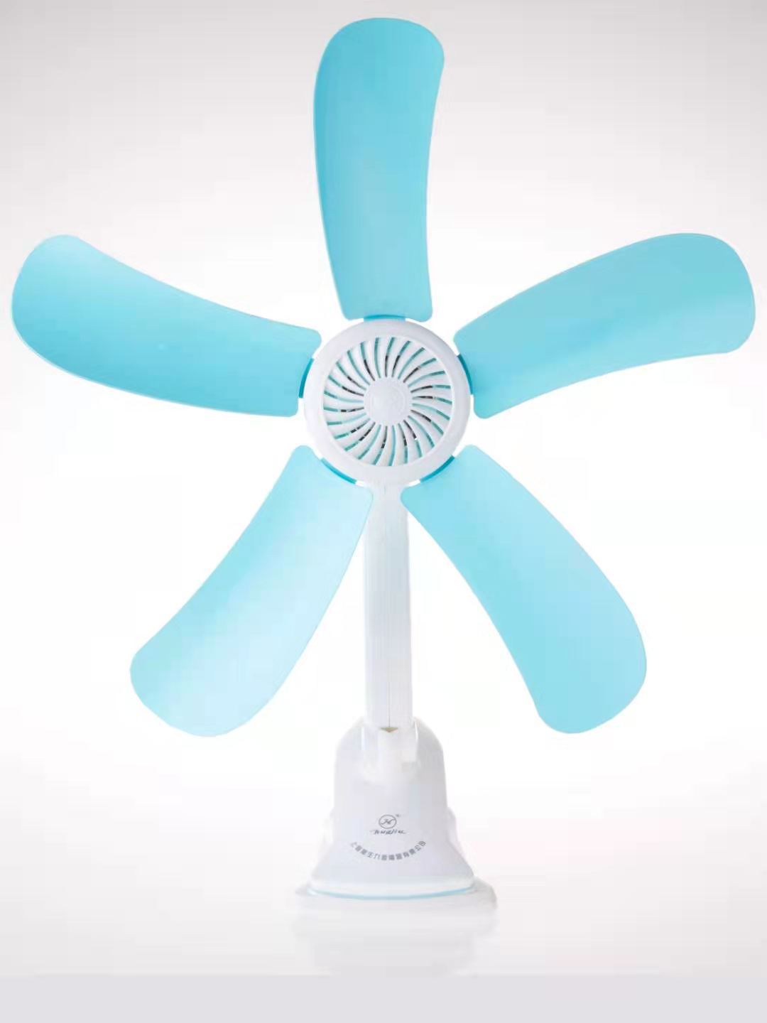 可出口五叶小夹扇学生风扇办公室宿舍用白底实物图