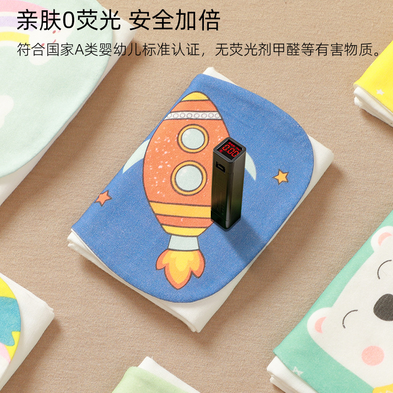 Manufacturers Wholesale Sweat Absorbent Towel Children's Cotton Cotton Kindergarten Sweat Absorbent Towel Baby Child Cushion Four Or Six Layers Application Scenario
