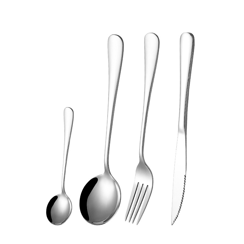 Cross-Border Amazon Thickened Steak Knife, Fork And Spoon Ins Wind Home Hotel Western Food Set 1010 Stainless Steel Tableware Item Picture