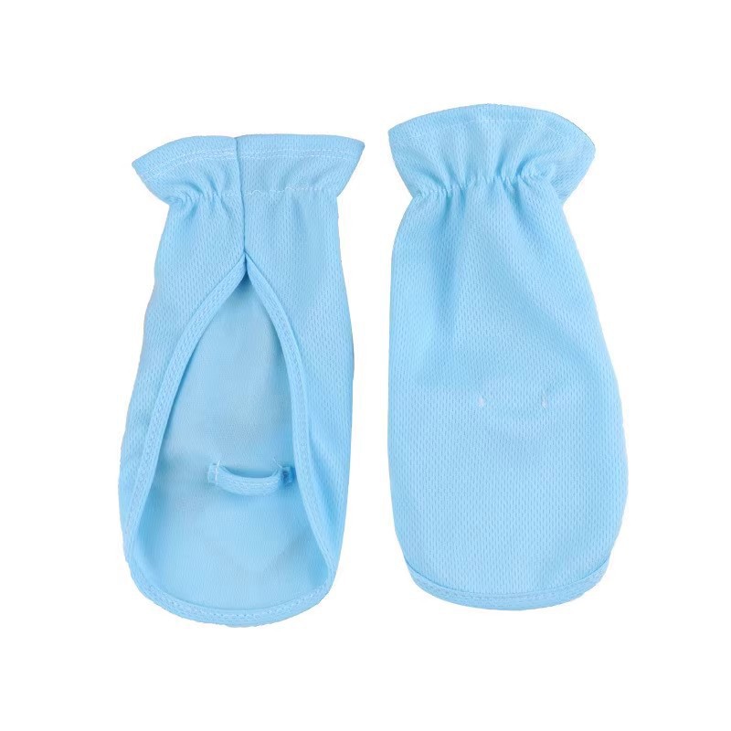 防晒手套女士开车专用夏季薄款短款骑电动车遮阳冰丝露指遮手背白详情图5