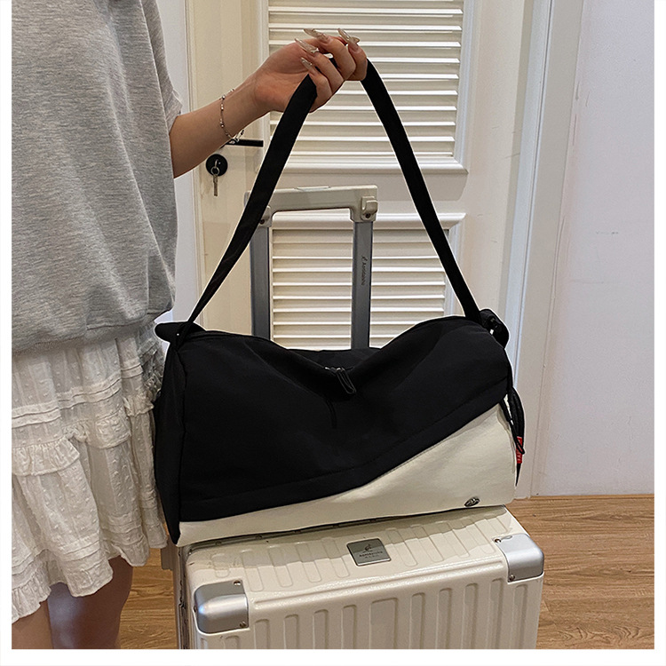 跨境韩版包包女2025新款防水尼龙包时尚新月包百搭轻便斜跨包详情39