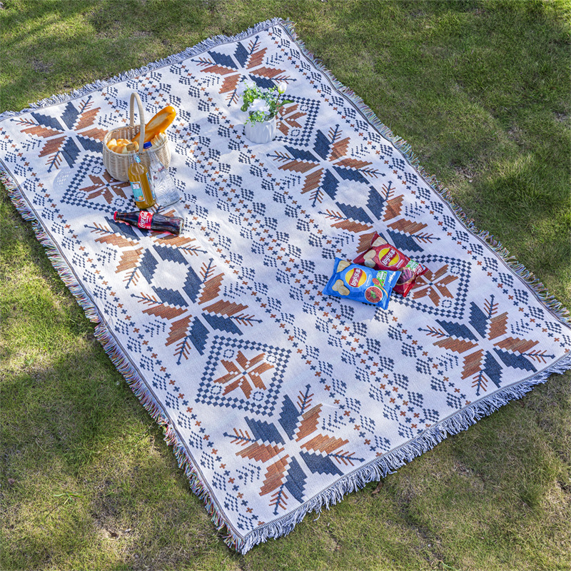 野餐垫防潮垫加厚波西米亚地垫帐篷户外露营毯子野餐垫blanket