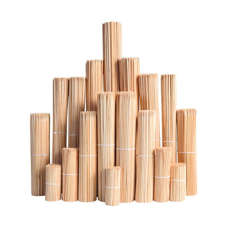 Barbecue bamboo skewers, commercial disposable hot pot chicken and fried skewers, wooden skewers, household sugar-coated haws and cotton candy snack tools Application Scenario
