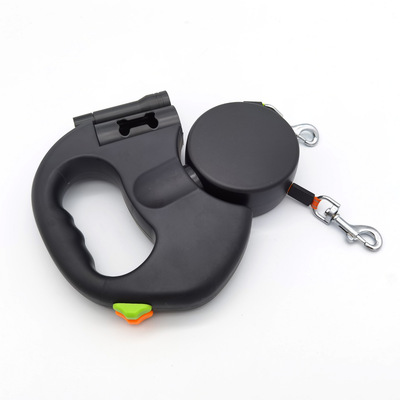 Pet Automatic Retractable Leash One Tow Two Double Rope Dog Leash Dog Chain Tractor Pet Supplies Wholesale Specification drawing