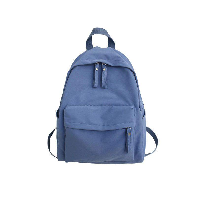 新款时尚大容量双肩包男高中电脑旅行背包潮日系纯色书包详情图5