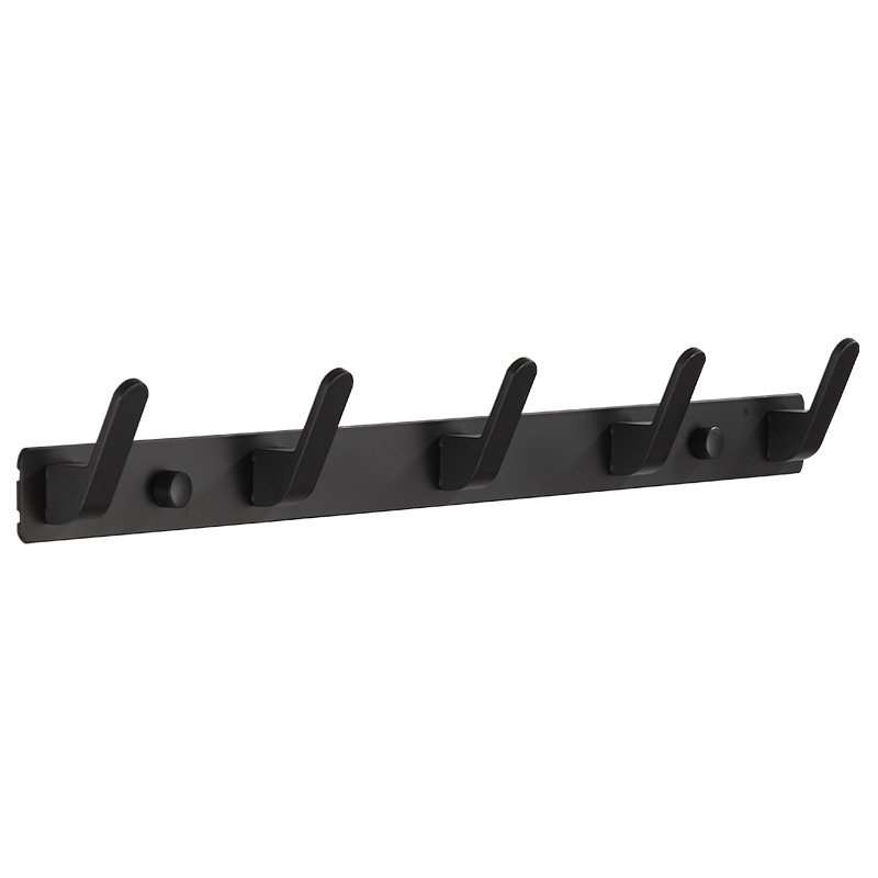 Non-Punching Hook Door Wall Mounted Bathroom Towel Row Hook Wall Non-Punching Clothes Fitting Room Coat And Hat Hook Item Picture