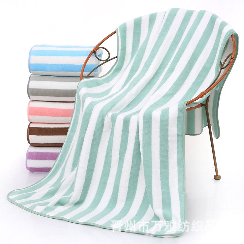 珊瑚绒浴巾超细纤维浴巾柔软吸水不掉毛男女儿童速干沙滩巾批发