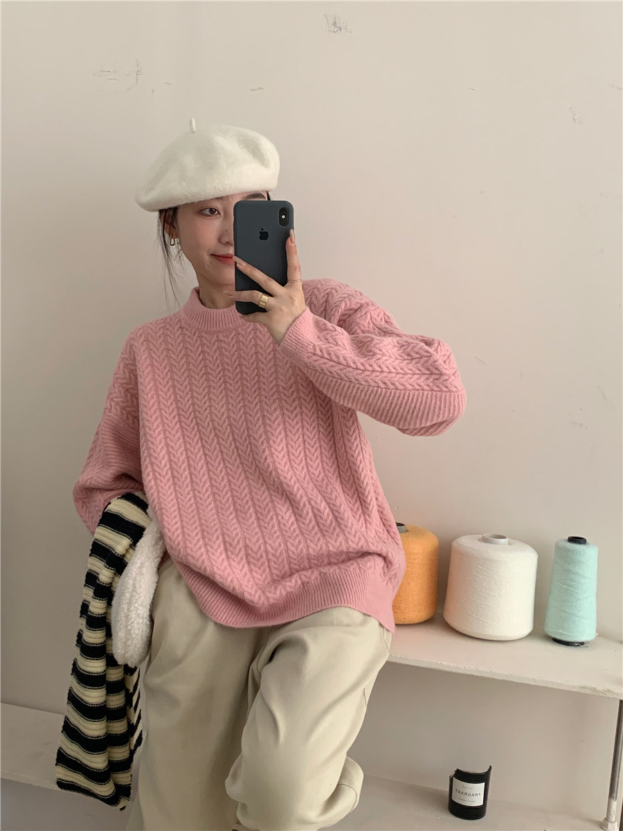 女式羊绒衫实物图