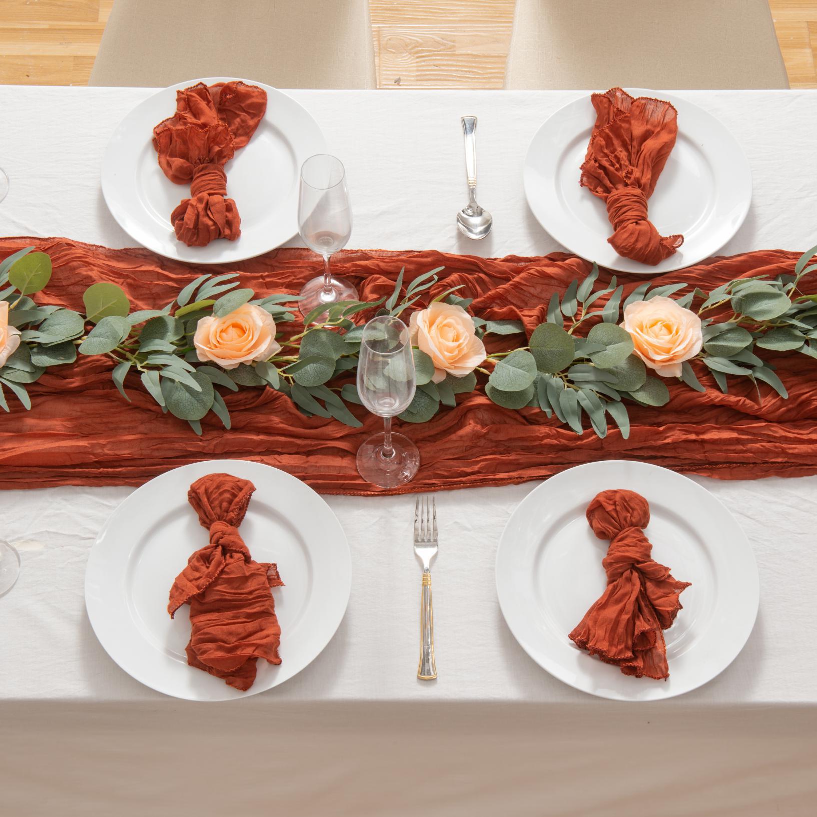 Table Flag Crepe Cloth Table Flag Fuchsia Gauze Translucent Doilies Cheese Tablecloth Wedding Pie Specification drawing