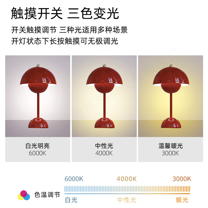 床头灯/中古台灯/小夜灯少女百褶北欧/小台灯/羽毛台灯产品图