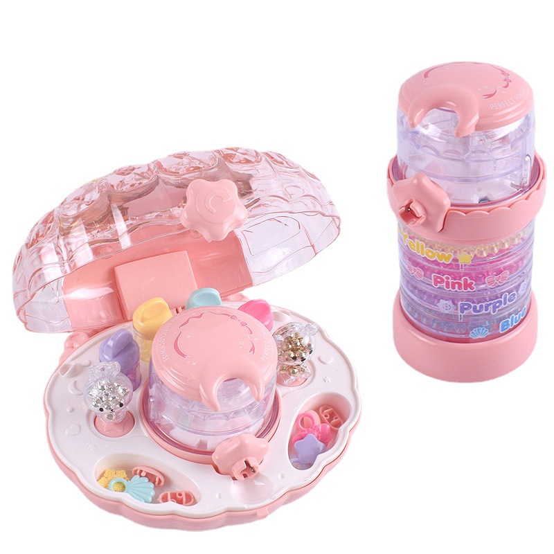 Wholesale cross-border new children's toys, dreamy diy pink girl jewelry beading machine, handcrafted accessory toys Item Picture