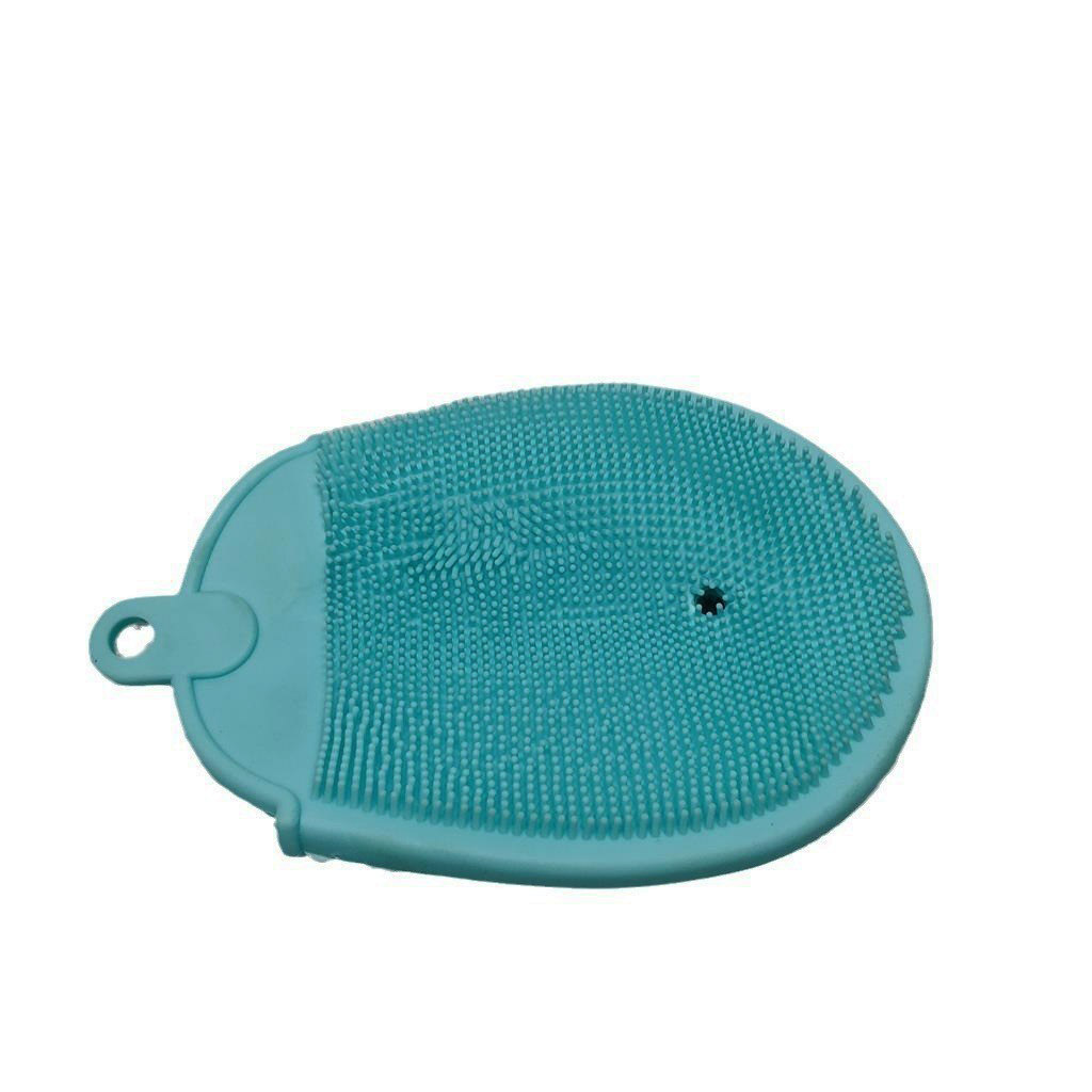 Silicone Bath Towel Massage Rub Back Bath Brush Soft Hair Scrub Brush Video Live Supply Rs-300211